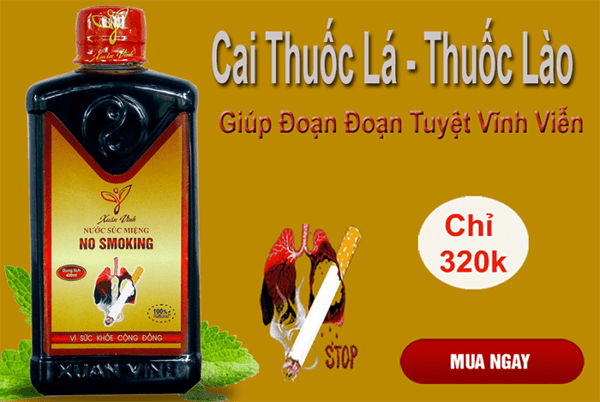 Nước súc miệng cai thuốc No-Smoking Xuân Vinh