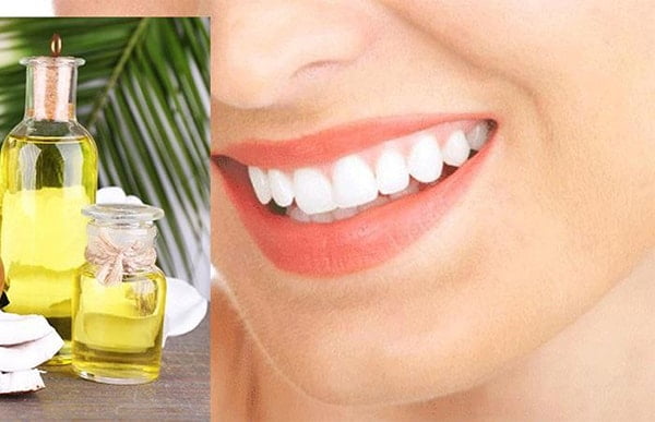 Sử dụng dầu dừa, vàng răng chỉ có khóc