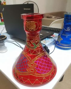 Đế bình lớn cao khoảng 25-30 cm.